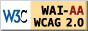 Level Double-A conformance, W3C WAI Web Content Accessibility Guidelines 2.0 | 符合萬維網聯盟有關無障礙網頁設計指引中2A級別的要求