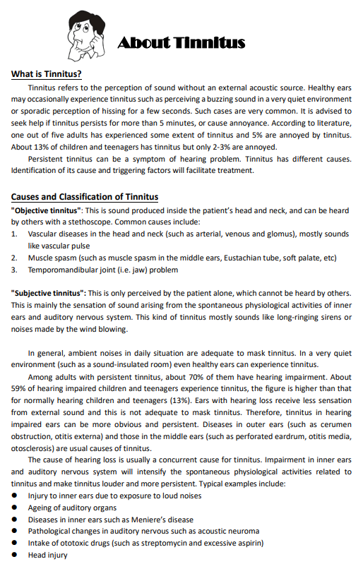 About Tinnitus
