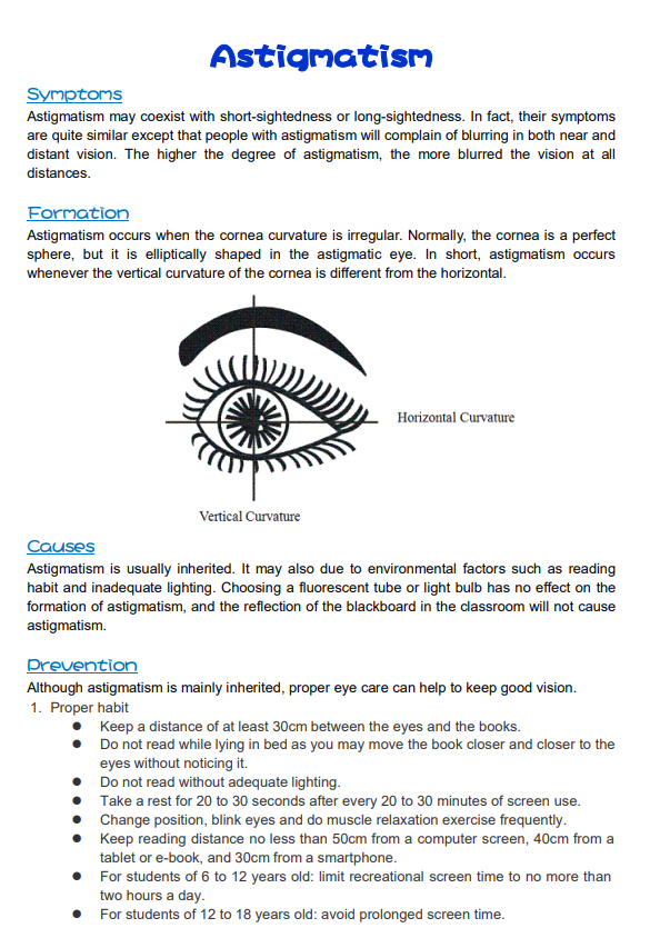 Astigmatism