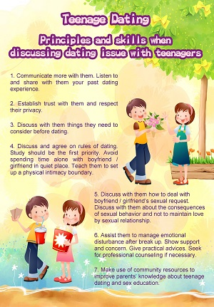 Principles and skills when discussing dating issue with teenagers