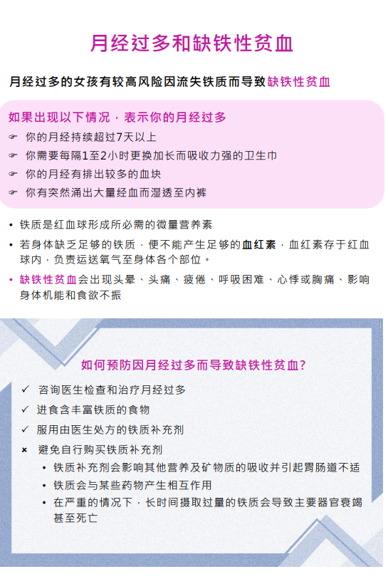 月经过多和缺铁性贫血