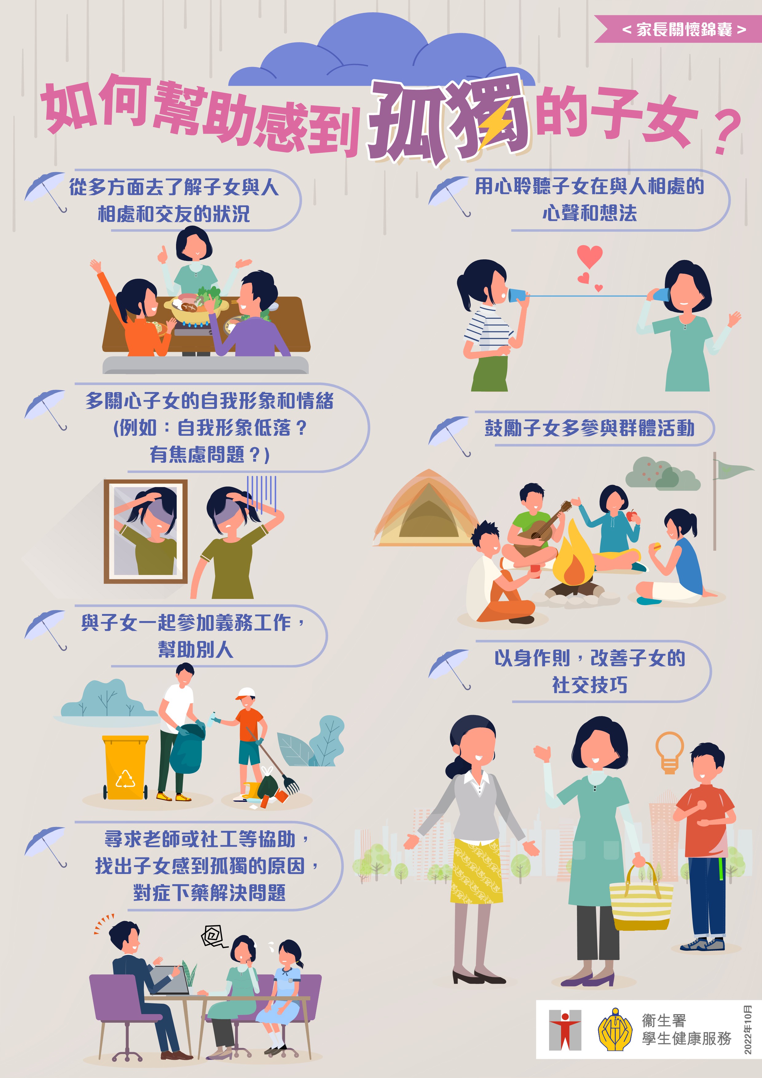 如何幫助感到孤獨的子女？