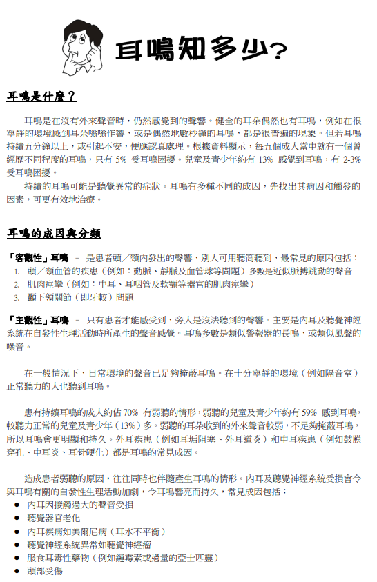 耳鳴知多少